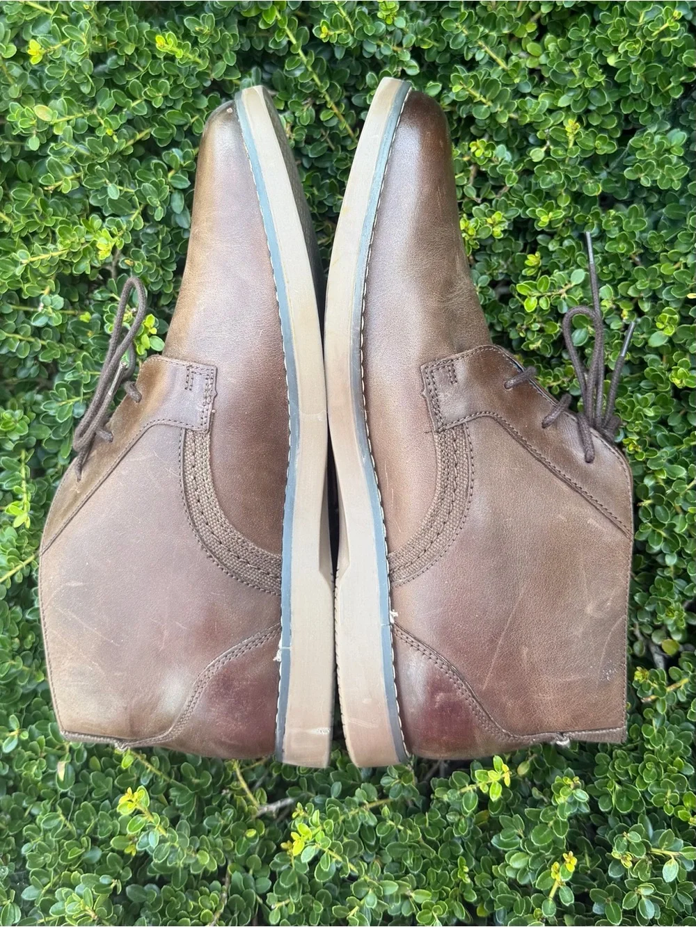 Sperry Newman Chukka Brown Leather Water Resistant Ankle Boots Mens Sz 8M NEW